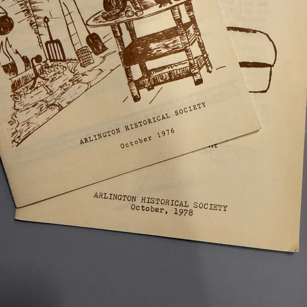 Vintage Arlington Historical Society Cookbook‎ Lot - Breads & Sweets Recipes